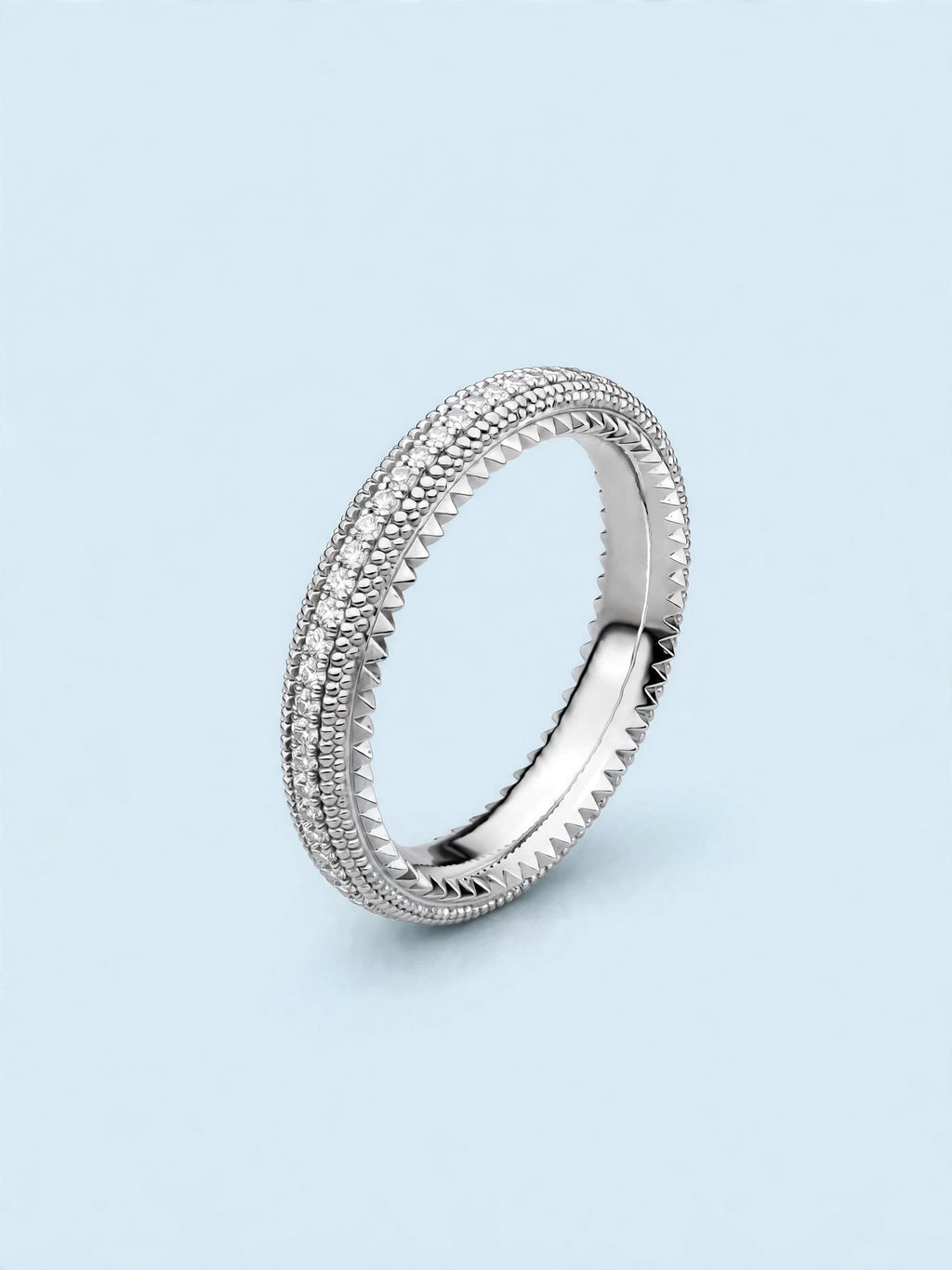ANELLO GIUNGLA ARGENTO E DIAMANTI LAB-GROWN