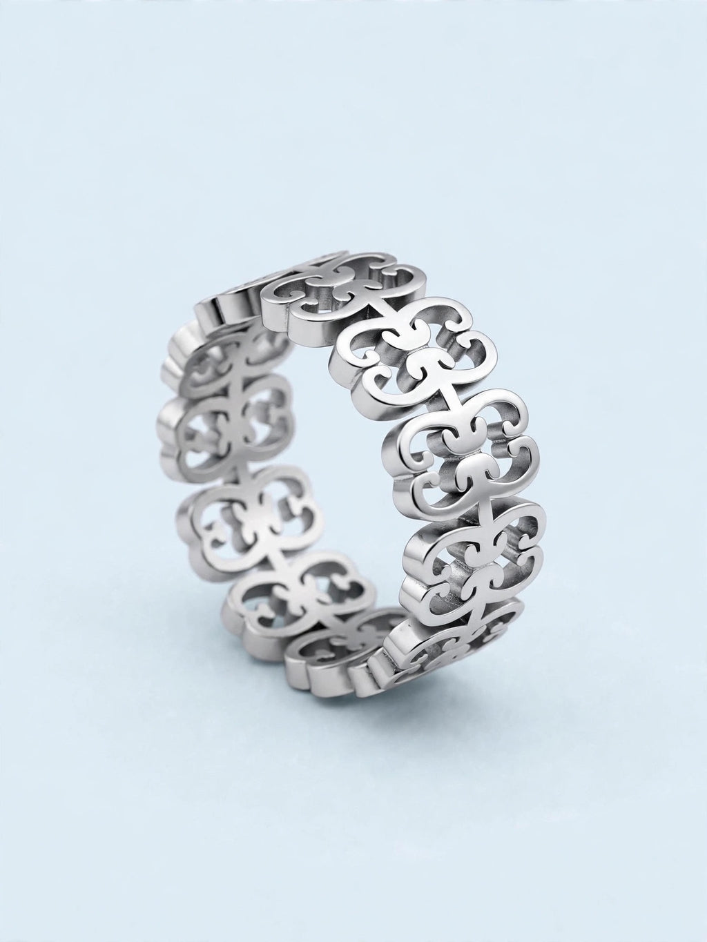 ANELLO MONOGRAM ARGENTO