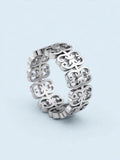 ANELLO MONOGRAM ARGENTO