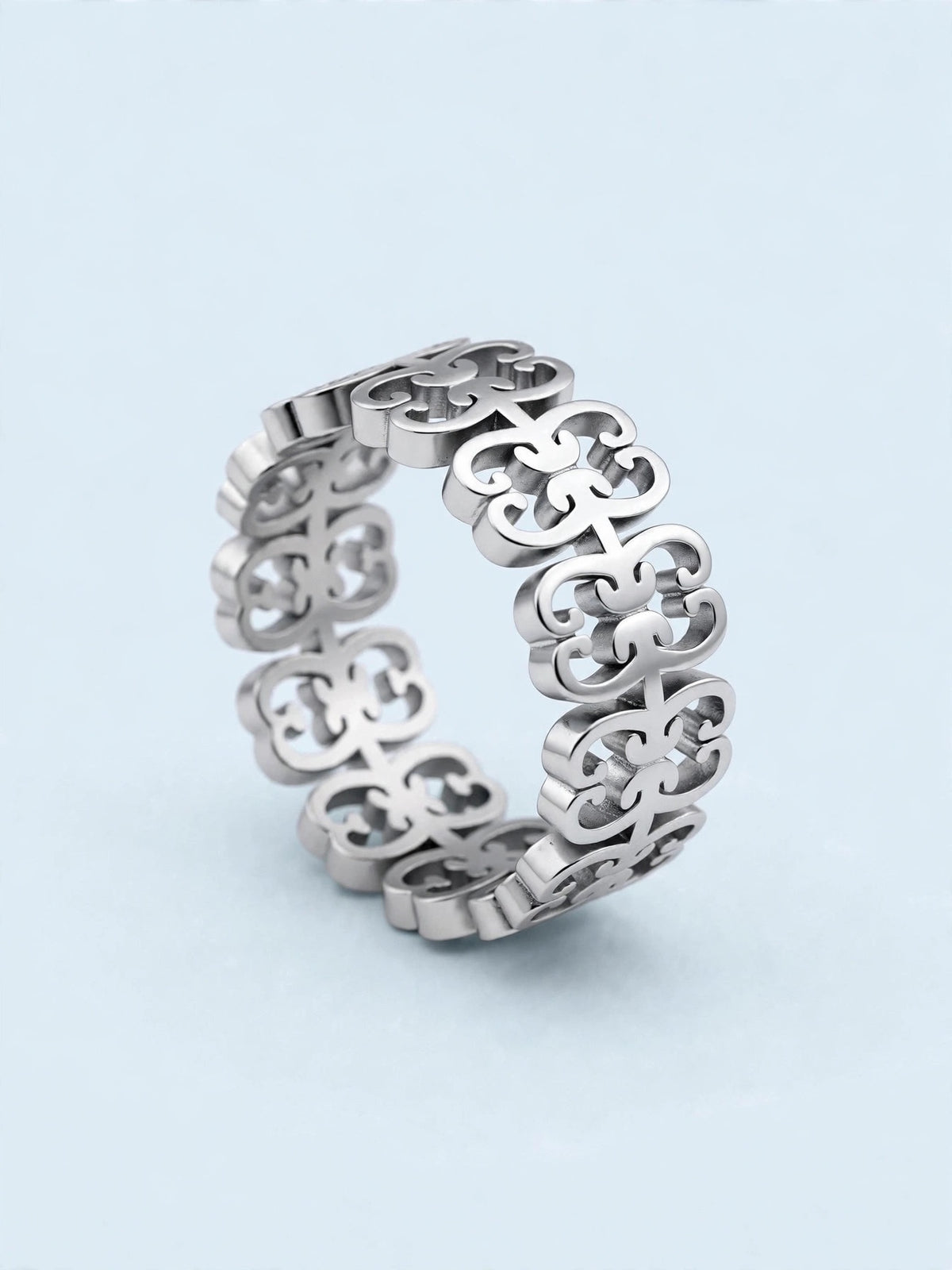 ANELLO MONOGRAM ARGENTO
