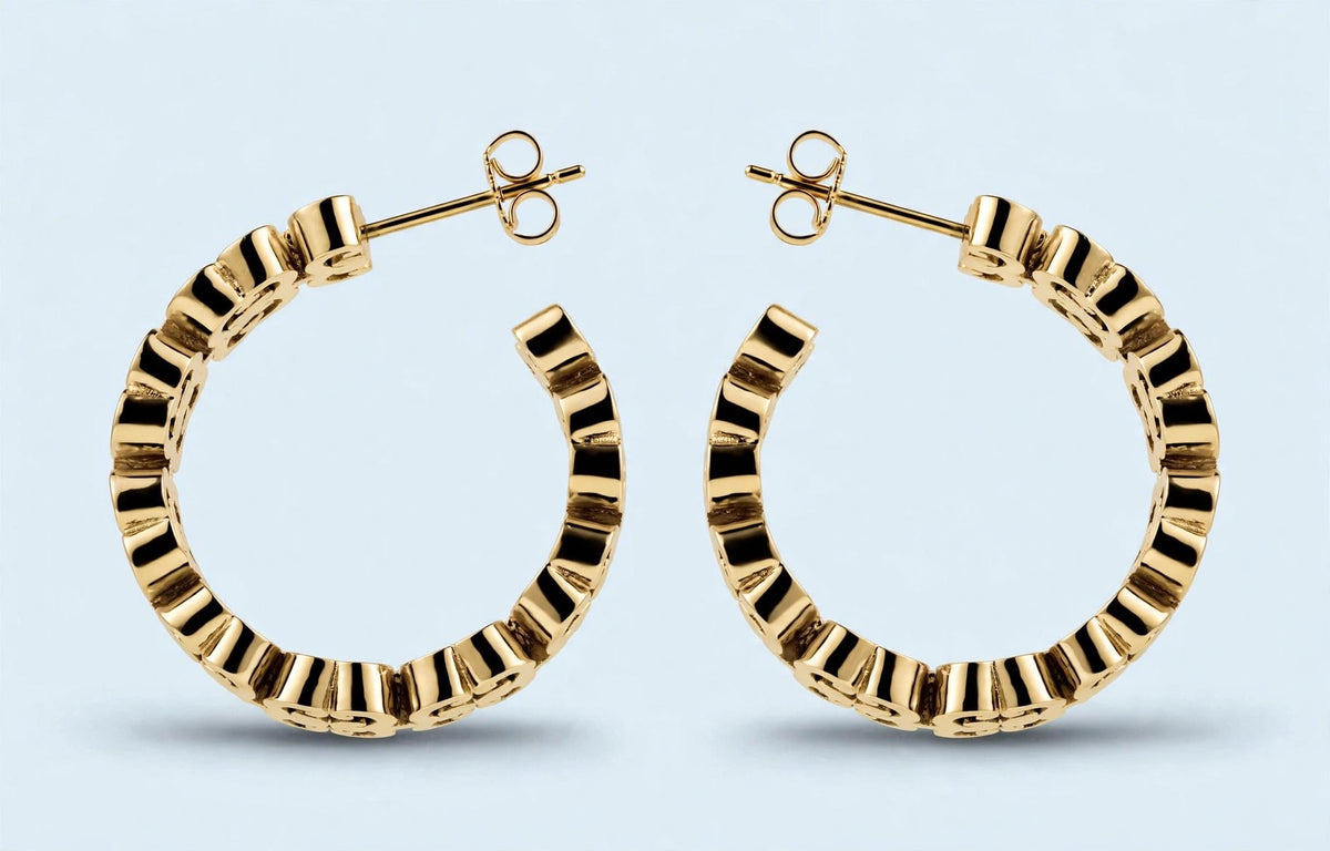 ORECCHINI MONOGRAM ORO