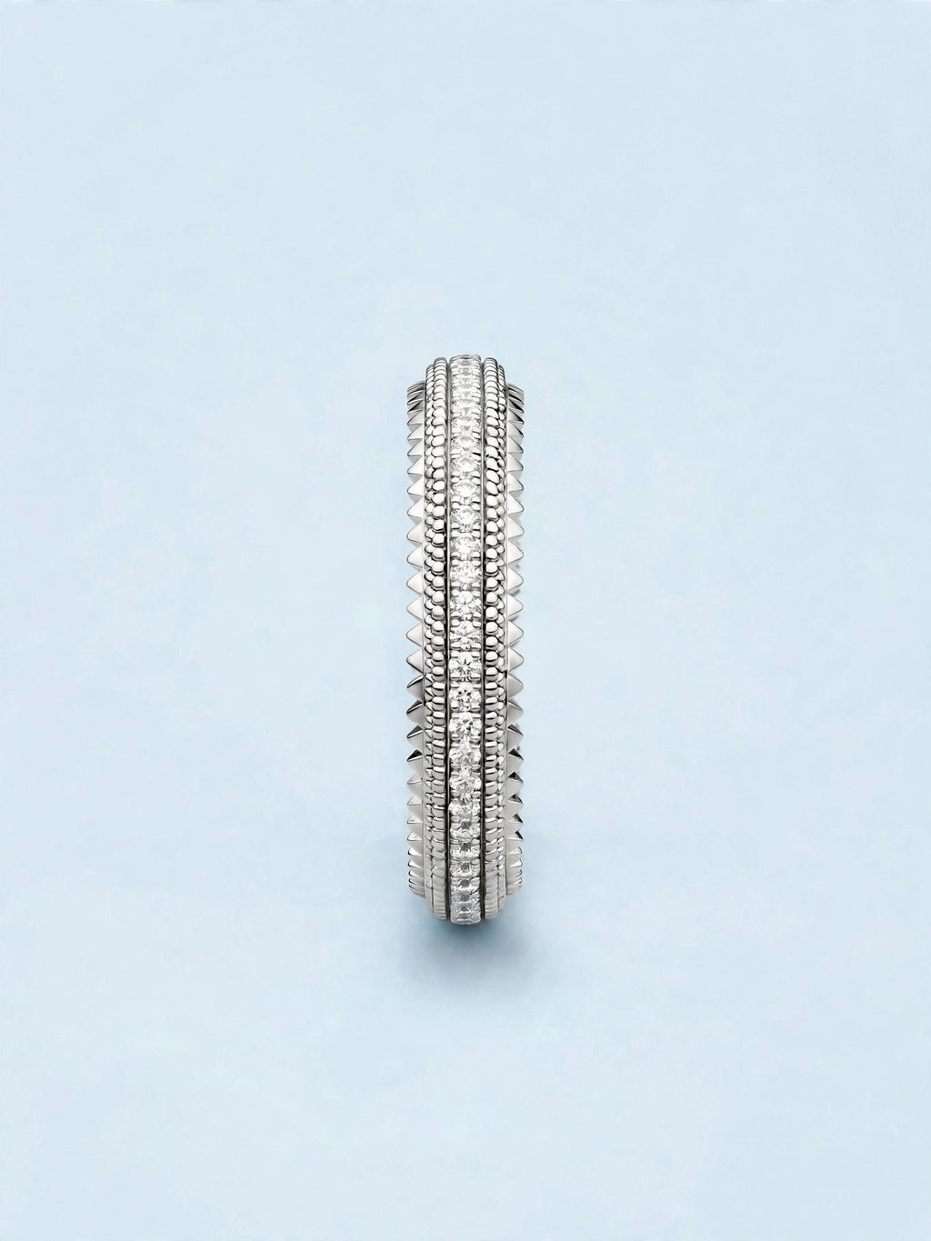 ANELLO GIUNGLA ARGENTO E DIAMANTI LAB-GROWN