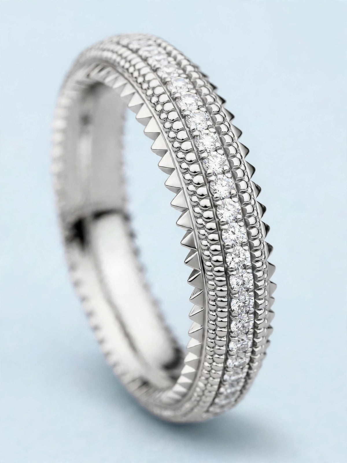 ANELLO GIUNGLA ARGENTO E DIAMANTI LAB-GROWN