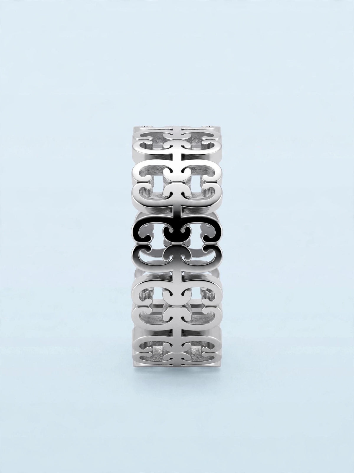 ANELLO MONOGRAM ARGENTO