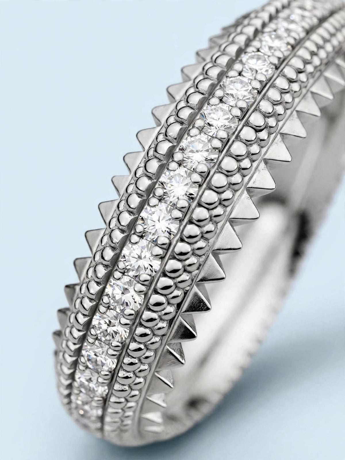 ANELLO GIUNGLA ARGENTO E DIAMANTI LAB-GROWN